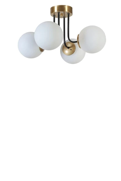 Lumexx PABLO 4 LÜ ESKİTME BEYAZ CAMLI AVİZE - Resim 3