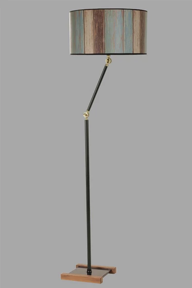 Lumexx Milas Siyah Lambader Silindir Renkli Abajurlu - Resim 2