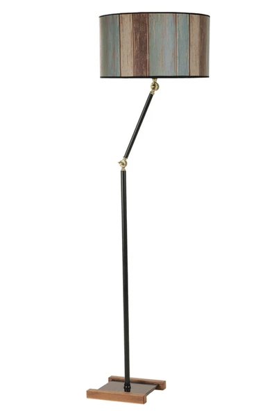 Lumexx Milas Siyah Lambader Silindir Renkli Abajurlu ürün görseli