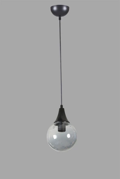 Lumexx AFRA TEKLİ SİYAH FÜME CAMLI SARKIT - Resim 2