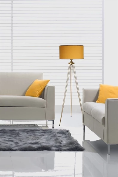 Lumexx Star Eskitme Lambader Silindir Hardal Abajurlu ürün görseli