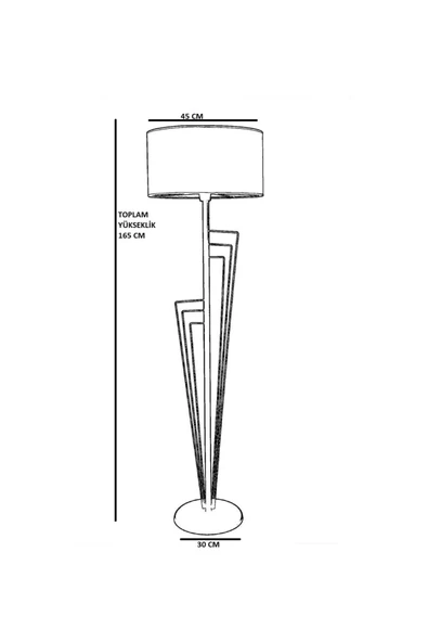 Lumexx Kelebek Siyah Lambader Silindir Renkli Abajurlu - Resim 3