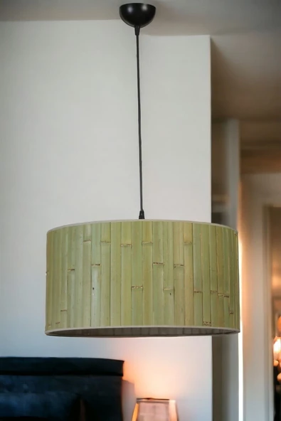 Lumexx BAMBU 03 ABAJURLU TEKLİ SARKIT AVİZE ürün görseli