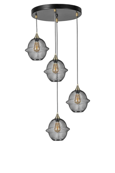 Lumexx MERKÜR 4 LÜ TEPSİLİ SİYAH SARKIT - Resim 2