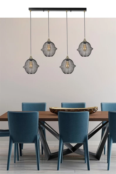 Lumexx MERKÜR 4 LÜ SIRALI SİYAH SARKIT ürün görseli