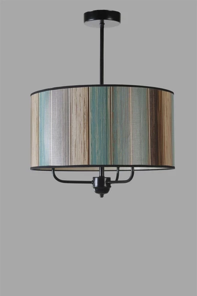 Lumexx RENKLİ ABAJURLU 3 LÜ SARKIT AVİZE - Resim 3