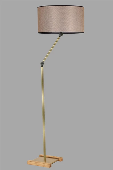 Lumexx Milas Eskitme Lambader Silindir Koyu Hasır Abajurlu - Resim 2