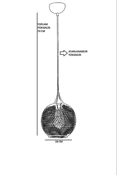 Lumexx JUPİTER TEKLİ SİYAH SARKIT - Resim 3