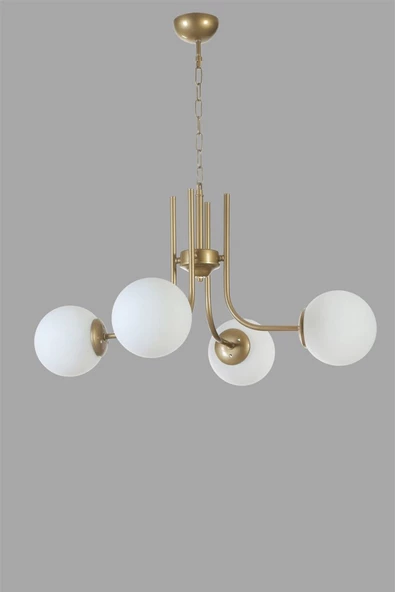 Lumexx NEVADA 4 LÜ ESKİTME BEYAZ CAMLI AVİZE - Resim 2