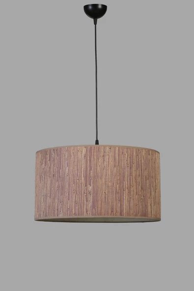 Lumexx BAMBU 04 ABAJURLU TEKLİ SARKIT AVİZE - Resim 2