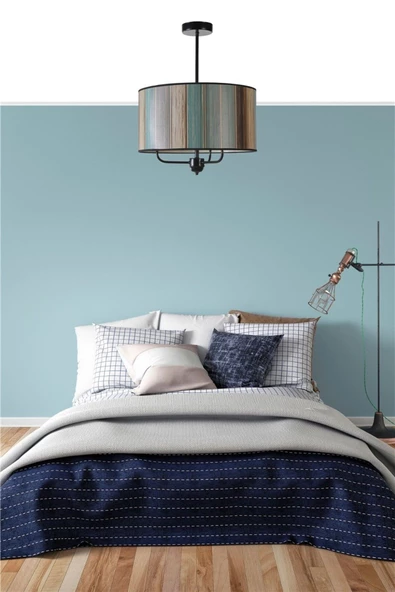 Lumexx RENKLİ ABAJURLU 3 LÜ SARKIT AVİZE ürün görseli