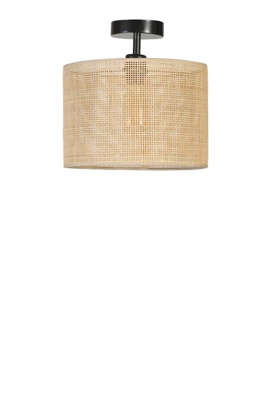 Lumexx ÖRGÜLÜ RATTAN ABAJURLU PLAFONYER AVİZE - Resim 2