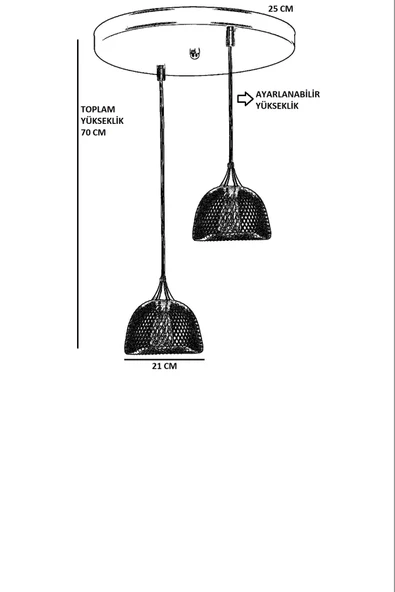 Lumexx NASA 2 Lİ TEPSİLİ SİYAH SARKIT - Resim 3