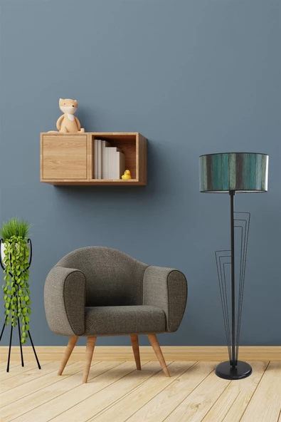 Lumexx Kelebek Siyah Lambader Silindir Renkli Abajurlu ürün görseli