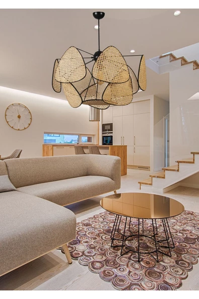 Lumexx HERA 9+1 RATTAN AVİZE - Resim 2