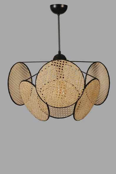 Lumexx HERA SİLİNDİR 6 LI RATTAN AVİZE - 5