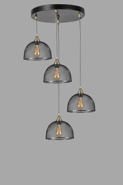 Lumexx ROTA 4 LÜ TEPSİLİ SİYAH SARKIT - 3