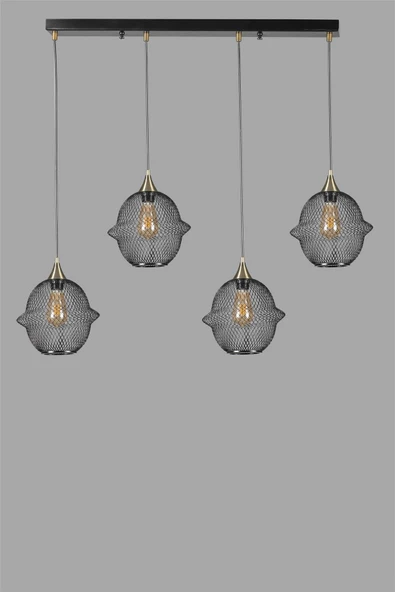 Lumexx MERKÜR 4 LÜ SIRALI SİYAH SARKIT - Resim 3