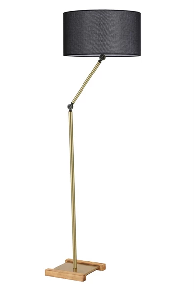 Lumexx Milas Eskitme Lambader Silindir Hasır Siyah Abajurlu ürün görseli