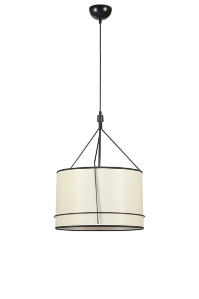 Lumexx VİOLET SİYAH FİNLİ KREM ABAJURLU SARKIT - Resim 2