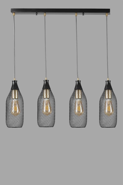 Lumexx RİO 4 LÜ SIRALI SİYAH SARKIT - Resim 2