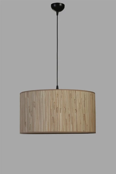 Lumexx BAMBU 09 ABAJURLU TEKLİ SARKIT AVİZE - Resim 3