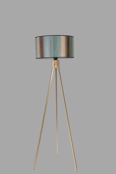 Lumexx FISCO TRİPOD ESKİTME LAMBADER SİLİNDİR RENKLİ ABAJURLU - Resim 3