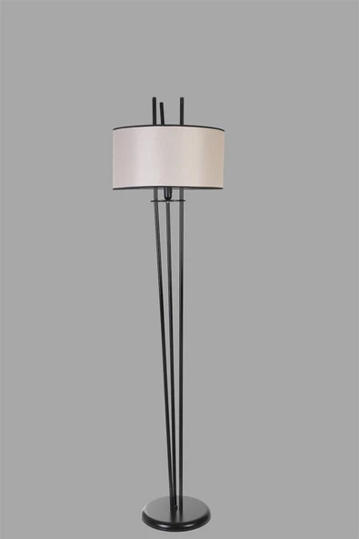 Lumexx BELEN SİYAH LAMBADER SİLİNDİR AÇIK HASIR ABAJURLU - Resim 4