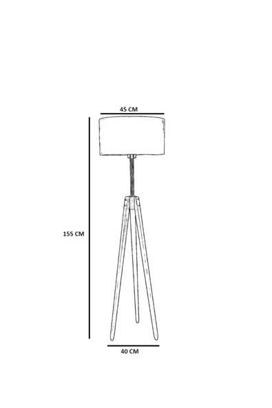Lumexx KANARYA YANIK LAMBADER SİLİNDİR BAMBU 07 ABAJURLU - Resim 3