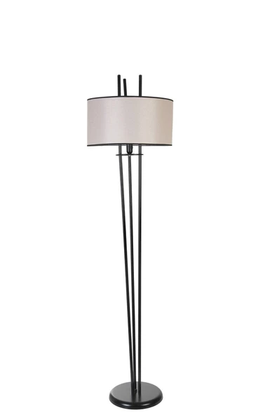 Lumexx BELEN SİYAH LAMBADER SİLİNDİR AÇIK HASIR ABAJURLU - Resim 3