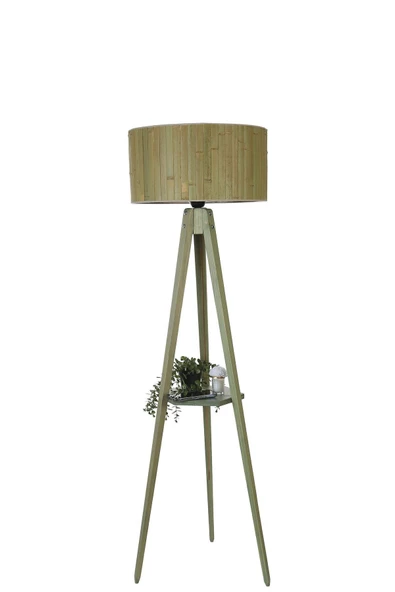 Lumexx SEHBALI TRİPOD YEŞİL LAMBADER SİLİNDİR BAMBU 03 ABAJURLU ürün görseli