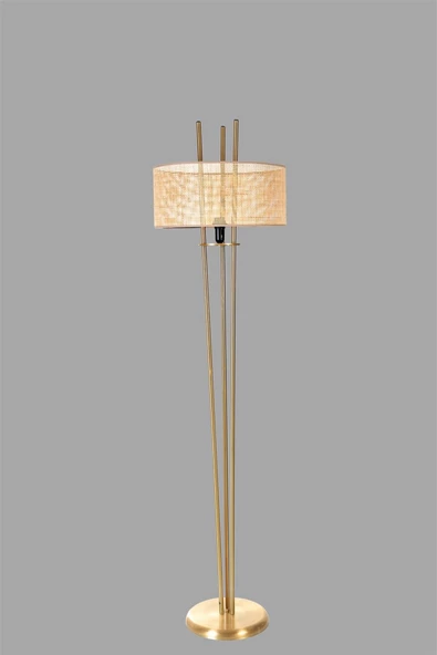 Lumexx BELEN ESKİTME LAMBADER SİLİNDİR ÖRGÜLÜ RATTAN ABAJURLU - 2