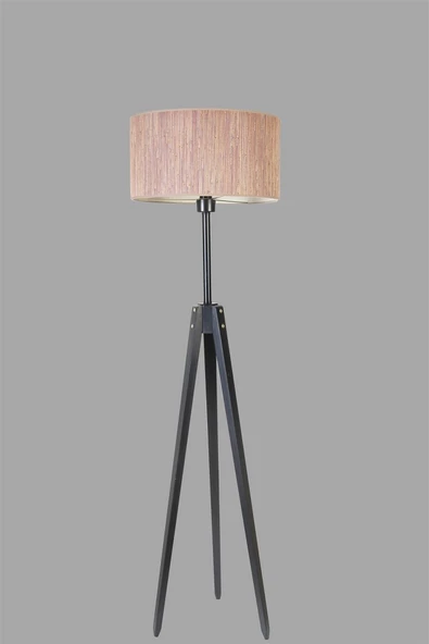 Lumexx KANARYA SİYAH LAMBADER SİLİNDİR BAMBU 04 ABAJURLU - Resim 3