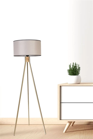 Lumexx FISCO TRİPOD ESKİTME LAMBADER SİLİNDİR AÇIK HASIR ABAJURLU - 4