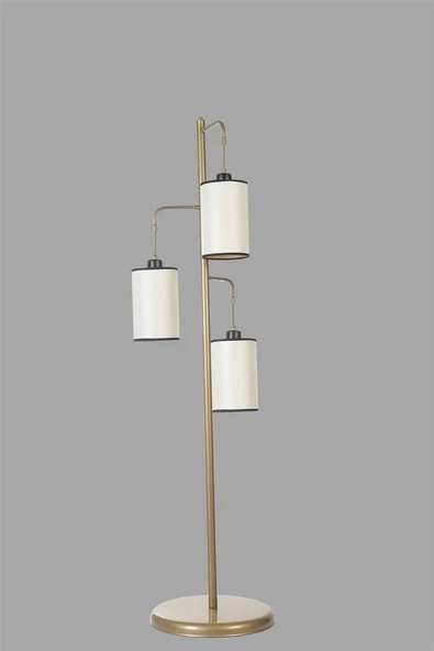 Lumexx JOZEF 3 LÜ ESKİTME FİNLİ KREM ABAJURLU LAMBADER - Resim 3