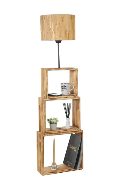 Lumexx PUZZLE YANIK LAMBADER BAMBU 07 ABAJURLU - Resim 2