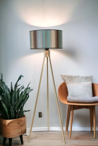 Lumexx FISCO TRİPOD ESKİTME LAMBADER SİLİNDİR RENKLİ ABAJURLU ürün görseli