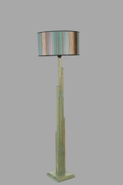 Lumexx KULE YEŞİL LAMBADER SİLİDİR RENKLİ ABAJURLU - Resim 2