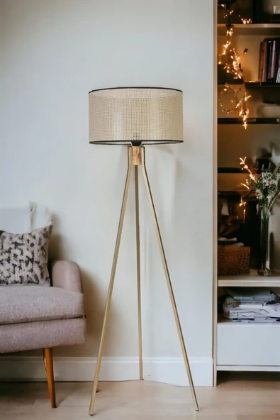 Lumexx FISCO TRİPOD ESKİTME LAMBADER SİLİNDİR PETEK ABAJURLU ürün görseli