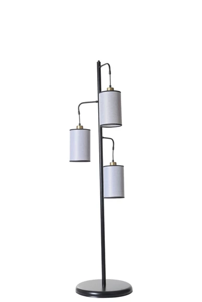 Lumexx JOZEF 3 LÜ SİYAH HASIR GRİ ABAJURLU LAMBADER - Resim 2