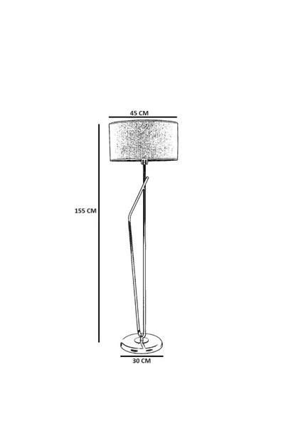 Lumexx ALFA SİYAH LAMBADER SİLİNDİR HASIR GRİ ABAJURLU - Resim 3