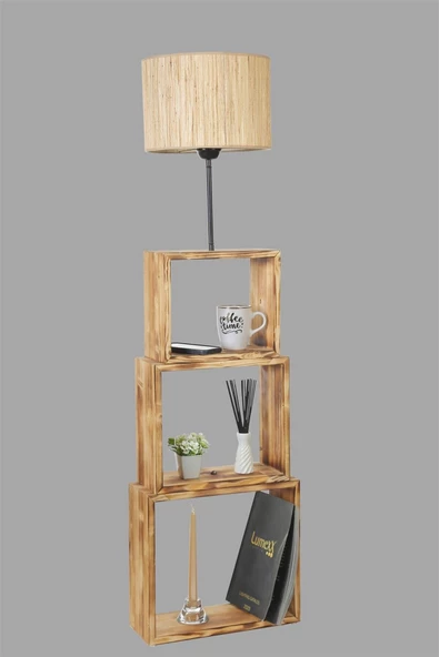 Lumexx PUZZLE YANIK LAMBADER BAMBU 010 ABAJURLU - Resim 3