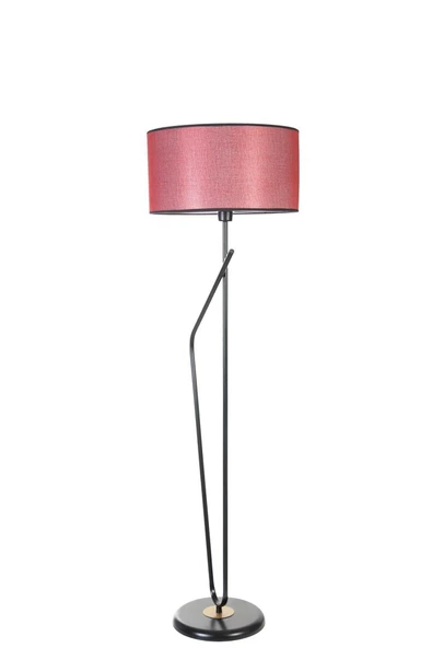 Lumexx ALFA SİYAH LAMBADER SİLİNDİR HASIR BORDO ABAJURLU