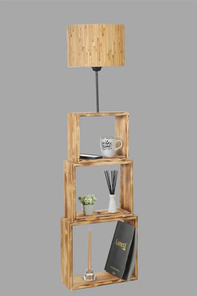 Lumexx PUZZLE YANIK LAMBADER BAMBU 07 ABAJURLU - Resim 3