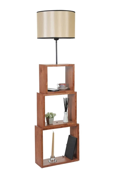 Lumexx PUZZLE CEVİZ LAMBADER 15-3 ABAJURLU