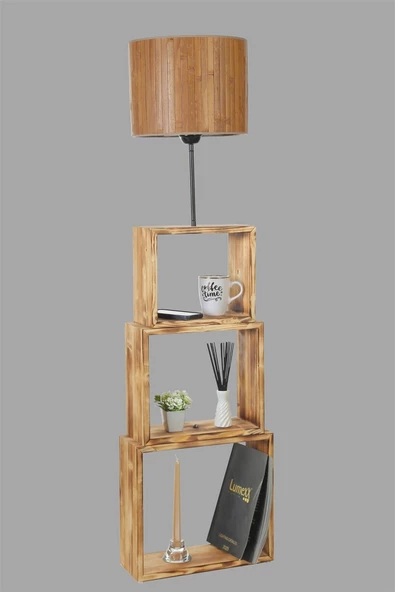 Lumexx PUZZLE YANIK LAMBADER BAMBU 01 ABAJURLU - 4