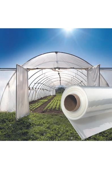 Sera Naylonu 3x4 mt Sera Uzun Ömürlü Koruma: 250 Mikron UV + EVA Katkılı Şeffaf Naylon Örtü