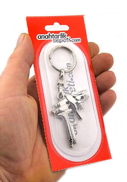 Boya Tabancası Anahtarlık - Nikel - 5