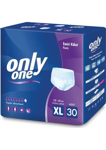 ONLYONE EMİCİ KÜLOT HASTA BEZİ XLARGE 30