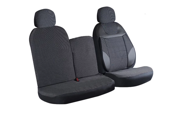Kia Bongo 2+1 Ön Koltuk Kılıf Seti Siyah